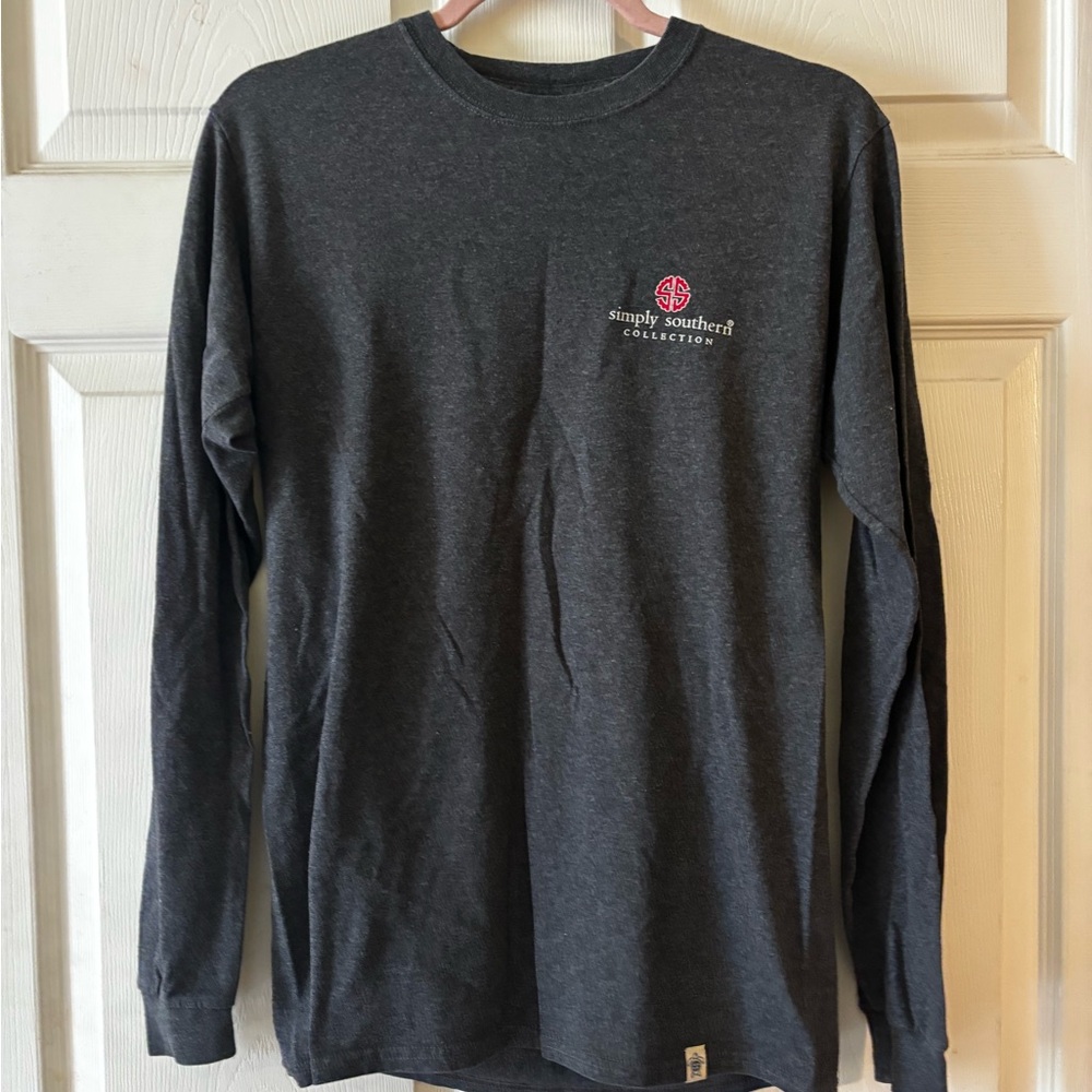 Simply Southern GA Charcoal Long Sleeve Tee